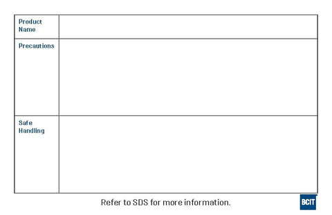 WHMIS Workplace Label